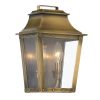 Brass And Clear Two Light Transparent Dimmable Outdoor Hanging Lights With Brass And Clear Shades