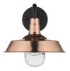 Copper Seeded Dimmable Outdoor Hanging Light With Copper Shades