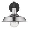 Silver Seeded Dimmable Outdoor Hanging Light With Silver Shades
