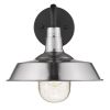Silver Seeded Dimmable Outdoor Hanging Light With Silver Shades