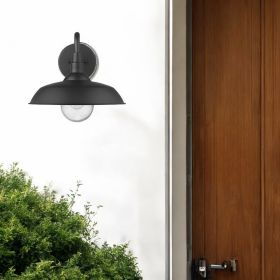 Black Seeded Dimmable Outdoor Hanging Light With Black Shades