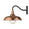 Copper And Black Seeded Dimmable Outdoor Hanging Light With Copper And Black Shades