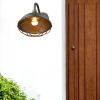 Bronze And Black Dimmable Outdoor Hanging Light With Bronze And Black Shades