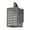 Bronze And Clear Seeded Dimmable Outdoor Hanging Light With Bronze And Clear Shades