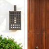 Bronze And Clear Seeded Dimmable Outdoor Hanging Light With Bronze And Clear Shades