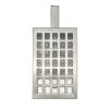 Silver And Clear Seeded Dimmable Outdoor Hanging Light With Silver And Clear Shades