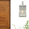Silver And Clear Seeded Dimmable Outdoor Hanging Light With Silver And Clear Shades