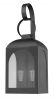 Black And Clear 2 Light Transparent Dimmable Outdoor Hanging Light