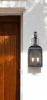 Black And Clear 2 Light Transparent Dimmable Outdoor Hanging Light