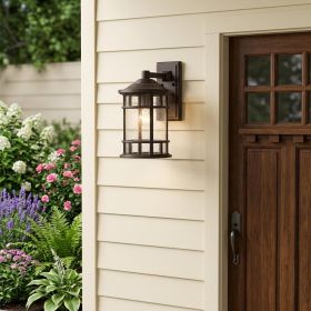 XL Antique Bronze Canister Wall Light