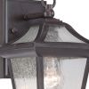 Matte Black Birdhouse Shape Outdoor Wall Light