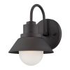Black And White Frosted Dimmable Outdoor Hanging Light With Black And White Shades