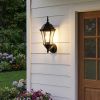 Matte Black Carousel Lantern Wall Light