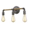 2" Black Metal Vanity Flush Mounted Sconce