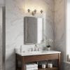 10" Clear And Silver Metal and Glass Vanity Flush Mounted Sconce