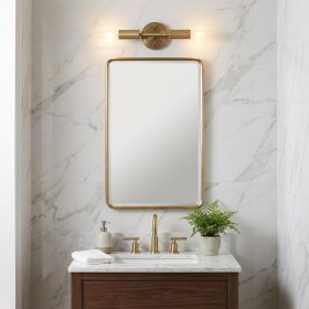 5" Gold Metal Vanity Flush Mounted Sconce