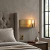 Dull Gold Shelf Wall Light