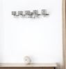 Coralie 5-Light Polished Nickel Sconce With Pressed Crystal Shades