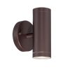 Bronze LED Dimmable Outdoor Hanging Light With Bronze Shades