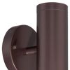Bronze LED Dimmable Outdoor Hanging Light With Bronze Shades