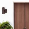 Bronze LED Dimmable Outdoor Hanging Light With Bronze Shades