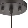 Bronze Pendant Hanging Light with Frosted Glass Shade