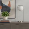 19" Silver Clip Globe USB Table Lamp