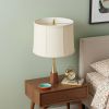 17" Off White Throwback Drum Linen Lampshade
