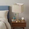 18" Cream Throwback Rectangle Linen Lampshade