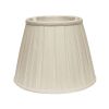 White Linen Pleated Empire Lamp Shade