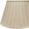 Cream Linen Pleated Empire Lamp Shade