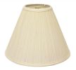 15" Ivory Deep Cone Slanted Broadcloth Lampshade