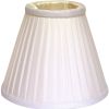 White Silk Empire Lamp Shade