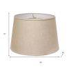 18" Dark Wheat Rounded Empire Slanted Linen Lampshape