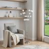 62" Silver 16 LED Novelty Floor Lamp With White
