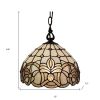 Black And White Unique Statement Glass Dimmable Chandelier With Black And White Shades