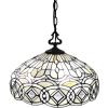 Black and White Unique Statement Two Light Glass Dimmable Ceiling Light With Black and White Shades