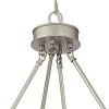 Silver Candle Style Twelve Light Metal Dimmable Chandelier