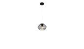 Black Metal Cage Modern Industrial Single Bulb Hanging Pendent Light