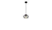 Black Metal Cage Modern Industrial Single Bulb Hanging Pendent Light