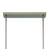 Brass Candle Style Six Light Metal Dimmable Chandelier