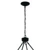 Black Candle Style Twelve Light Metal Dimmable Chandelier