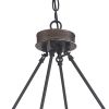 Brown And Black Candle Style Twelve Light Metal Dimmable Chandelier