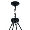 Black And Gold Candle Style Multi Light Metal Dimmable Chandelier