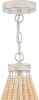 Gold And White Candle Style Five Light Metal Dimmable Chandelier