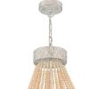 Gold And White Candle Style Six Light Metal Dimmable Chandelier