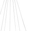 Gold Candle Style Three Light Metal LED Dimmable Chandelier