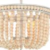 Gold And White Unique Statement Two Light Metal Dimmable Flush Chandelier