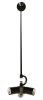 Bronze Bulb Three Light Metal Chandelier
