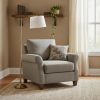 63" Bronze Adjustable Height Swing Arm Floor Lamp With White Fabric Shade
